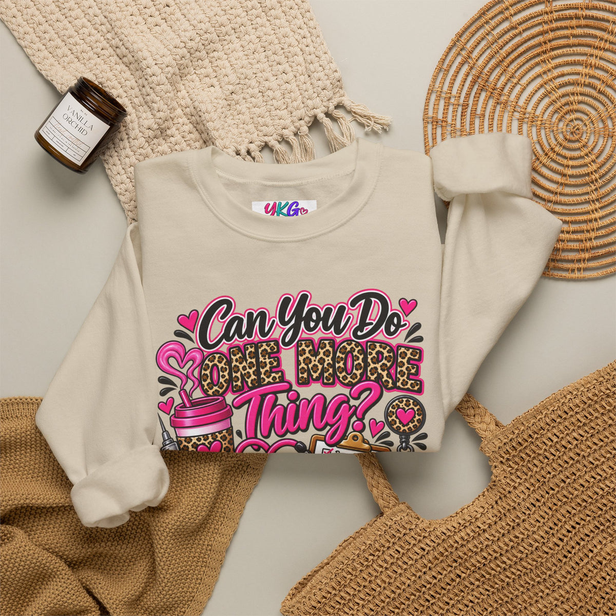 “Can You Do One More Thing? Is Basically My Job Description” Crewneck Sweatshirt