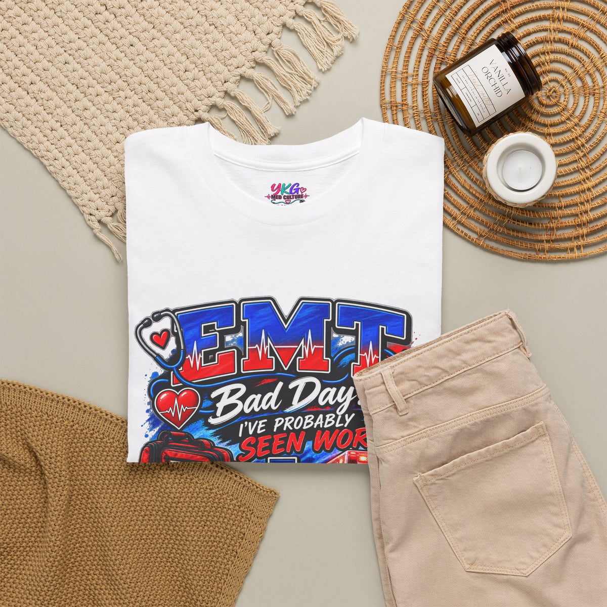 EMT Rescue Tee - "Bad Day? I've Probably Seen Worse" Paramedic Shirt