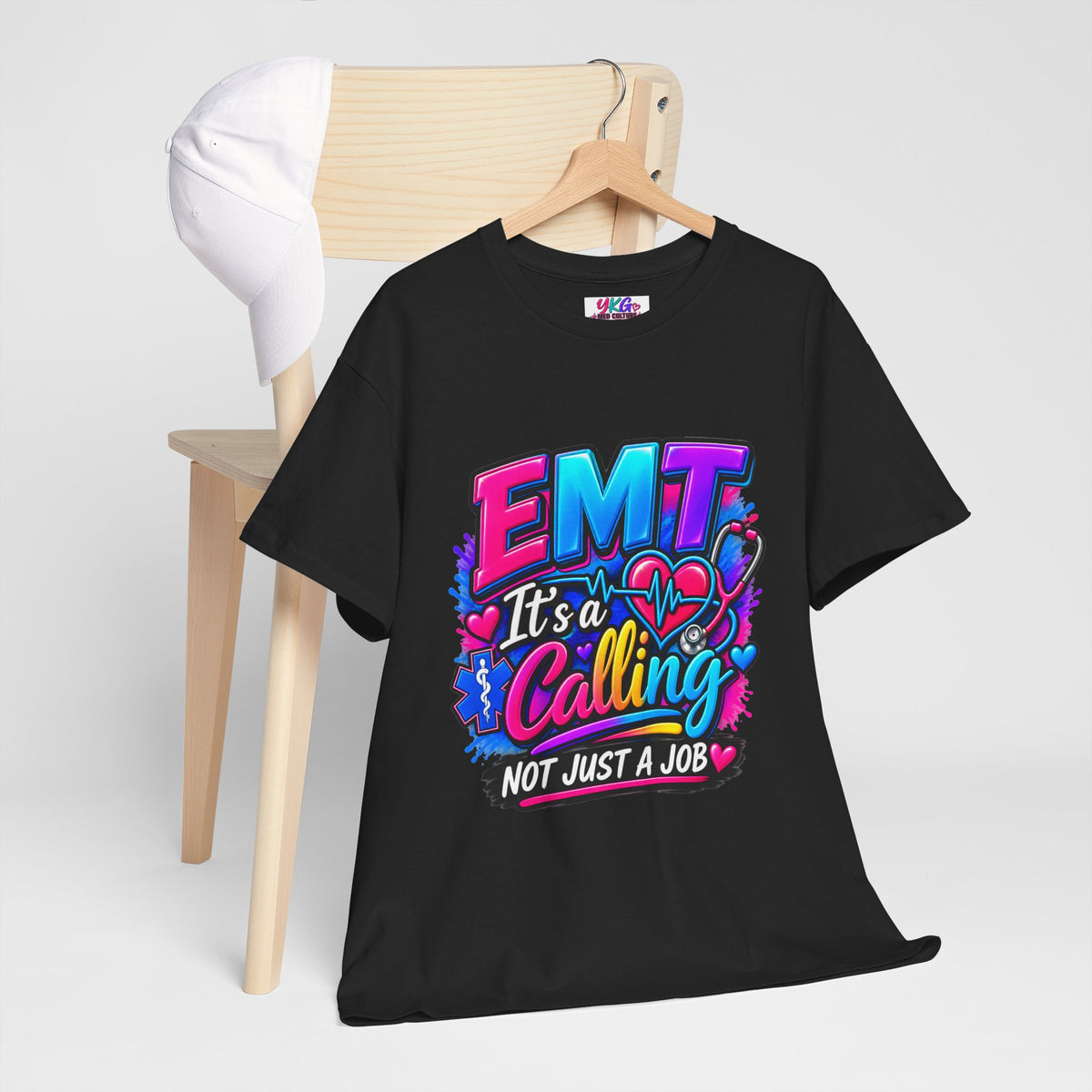 EMT T-Shirt — “It’s a Calling, Not Just a Job” Colorful EMS Tee