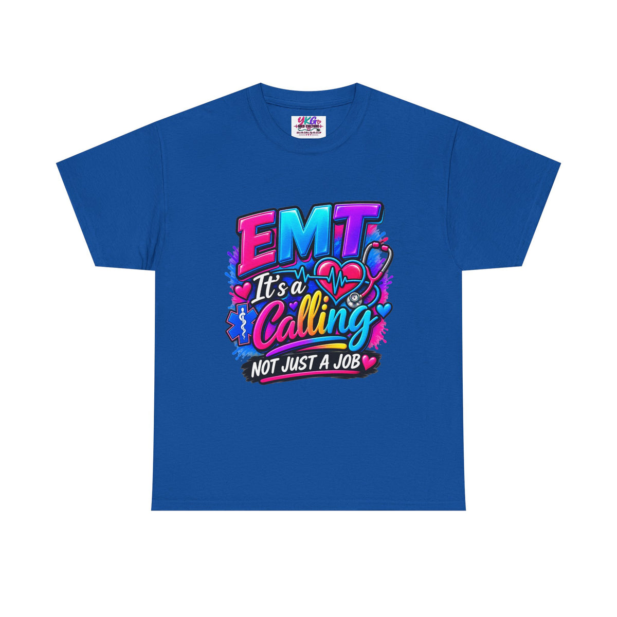 EMT T-Shirt — “It’s a Calling, Not Just a Job” Colorful EMS Tee