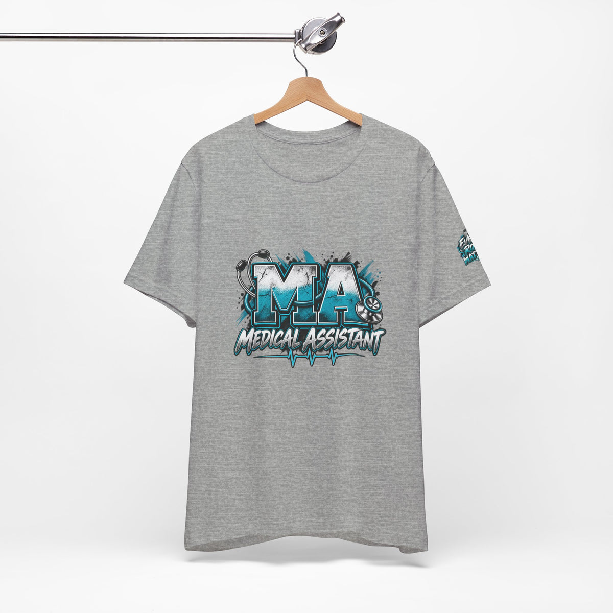 Medical Assistant T-Shirt — “MA Medical Assistant” Men’s Healthcare Jersey Graphic Tee