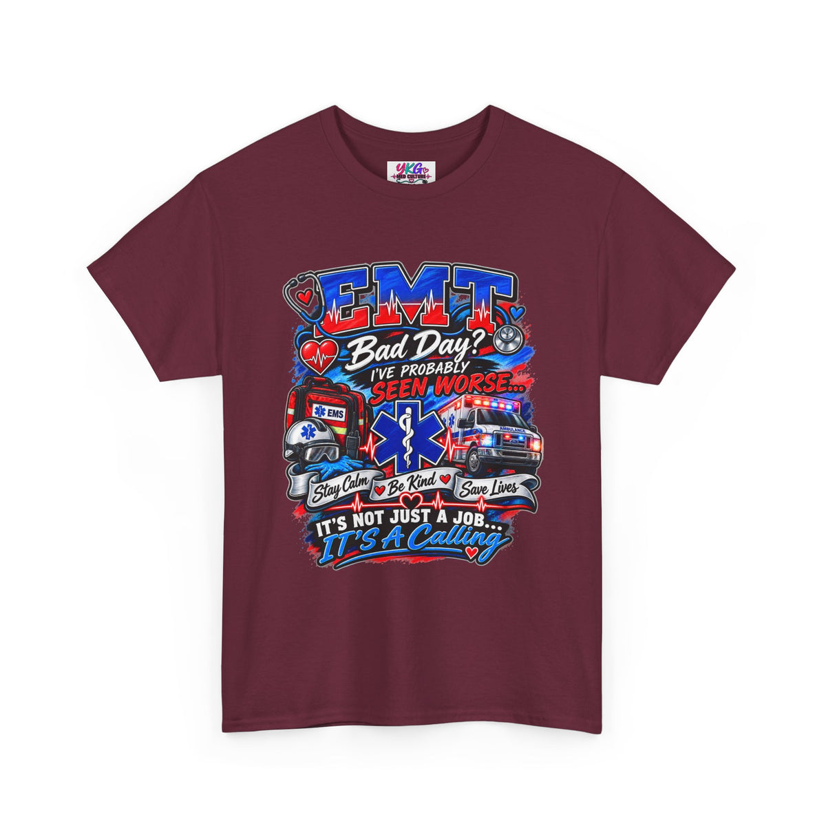 EMT Rescue Tee - "Bad Day? I've Probably Seen Worse" Paramedic Shirt