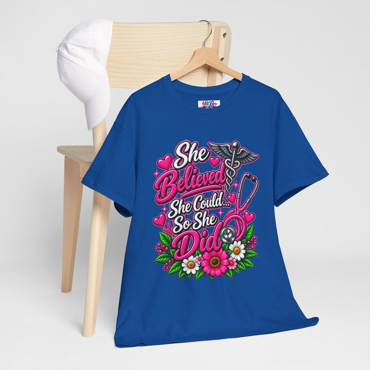 She Believed She Could So She Did Nurse Tee — Inspirational Nursing T‑Shirt