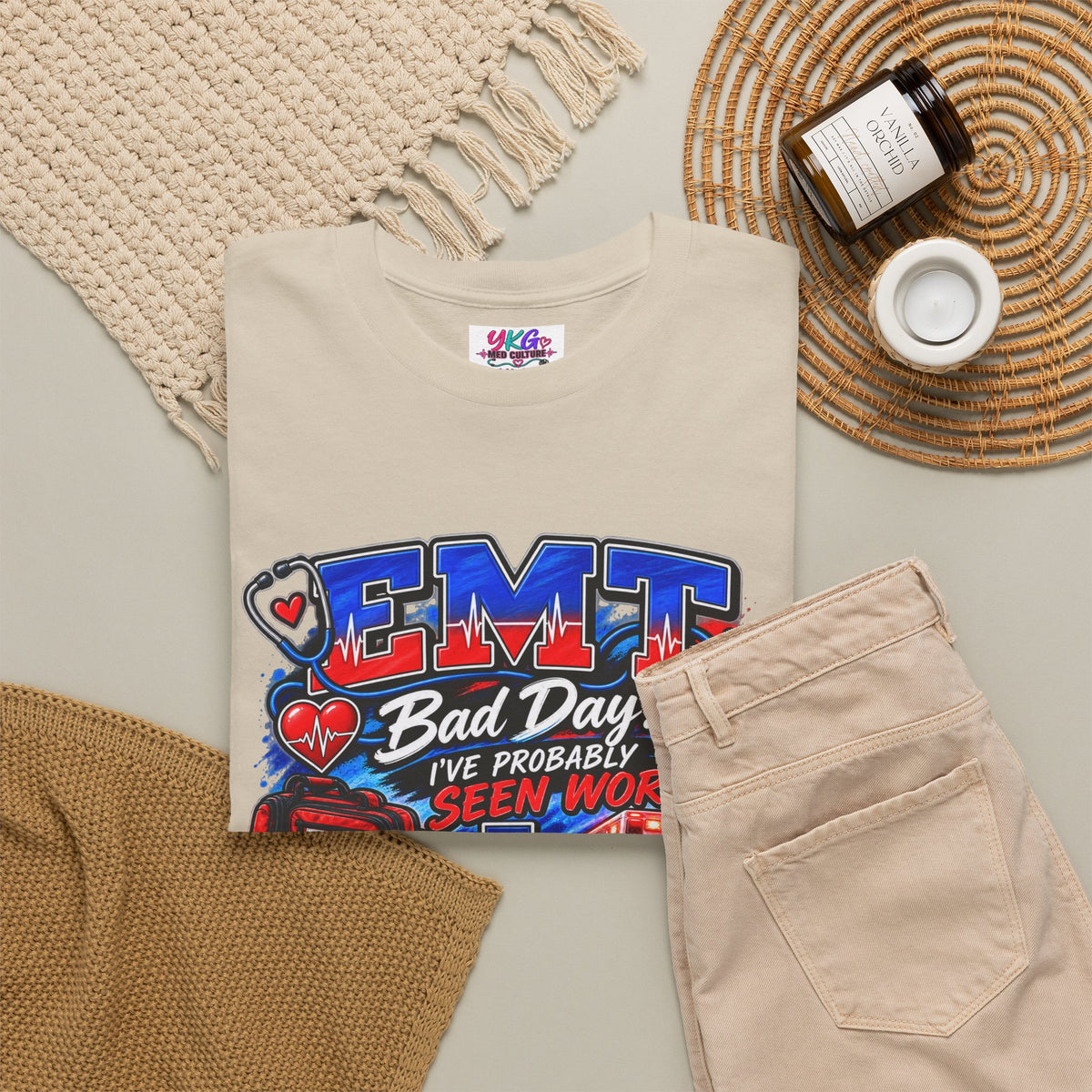 EMT Rescue Tee - "Bad Day? I've Probably Seen Worse" Paramedic Shirt