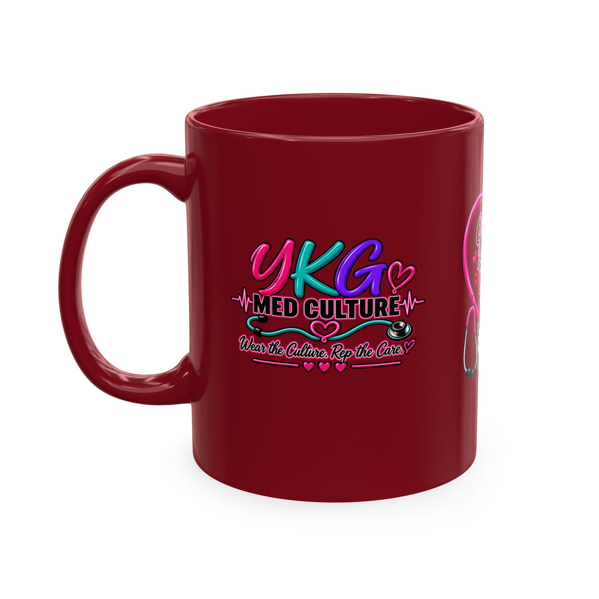 Grateful Thankful Blessed Nurse Mug — Floral Stethoscope Ceramic Coffee Cup