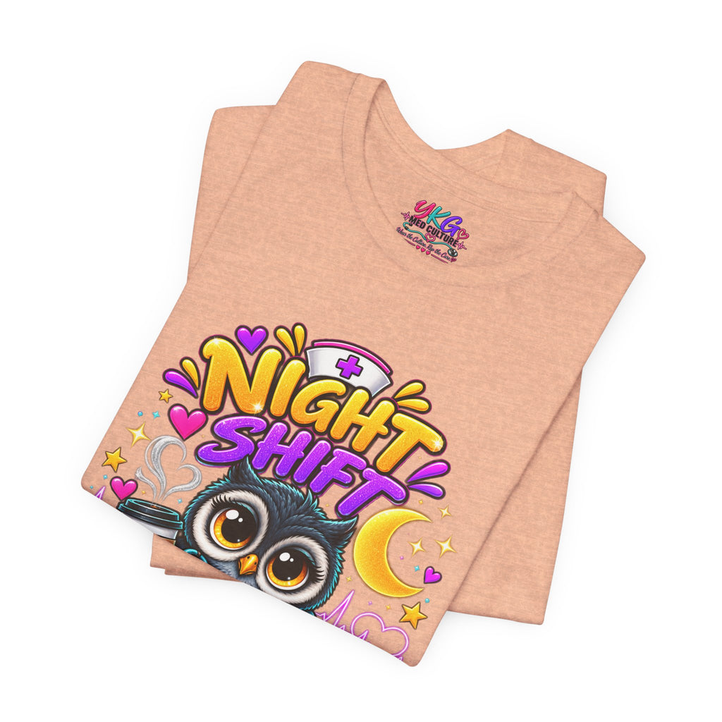 Night Shift Nurse T‑Shirt – "Night Shift: Saving Lives While Everyone Else Is Dreaming"