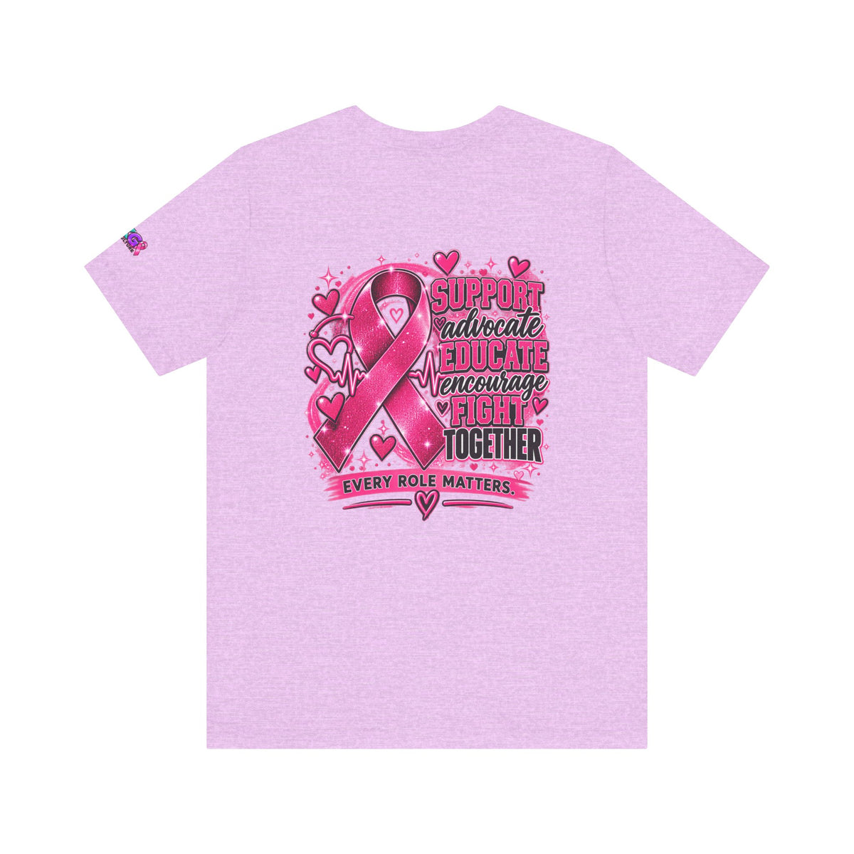 Breast Cancer Awareness Tee — "Healthcare Heroes Wear Pink" Support Ribbon Shirt