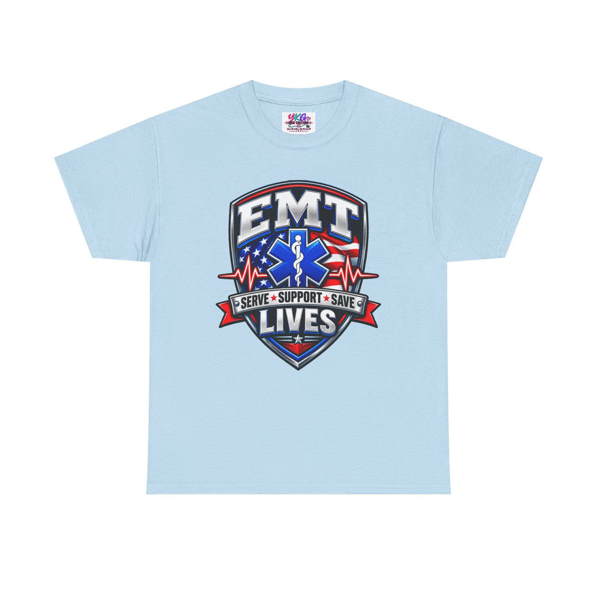 EMT Lives Tee — "Serve • Support • Save" EMS Shield Shirt