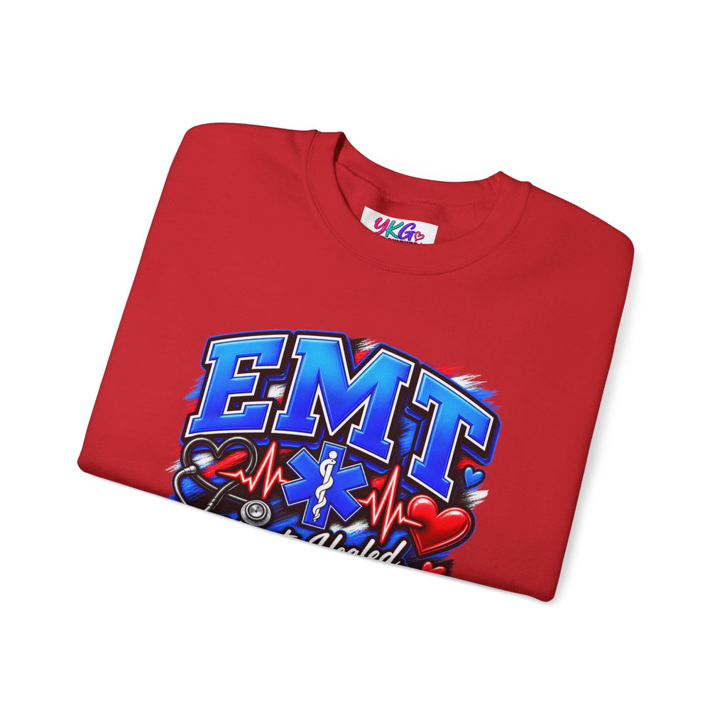 EMT Crewneck Sweatshirt — Hearts Healed, Lives Changed, Stories That Matter