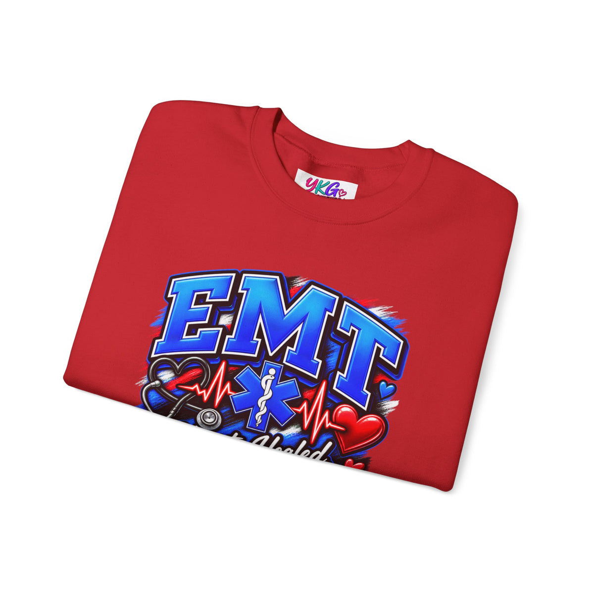 EMT Crewneck Sweatshirt — Hearts Healed, Lives Changed, Stories That Matter
