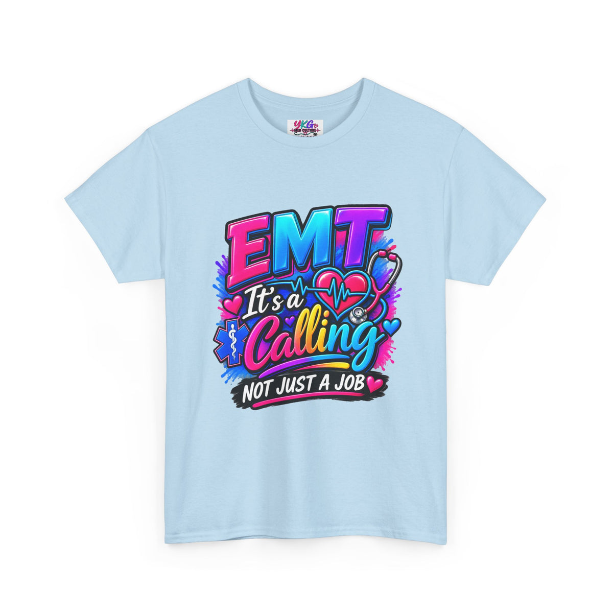 EMT T-Shirt — “It’s a Calling, Not Just a Job” Colorful EMS Tee