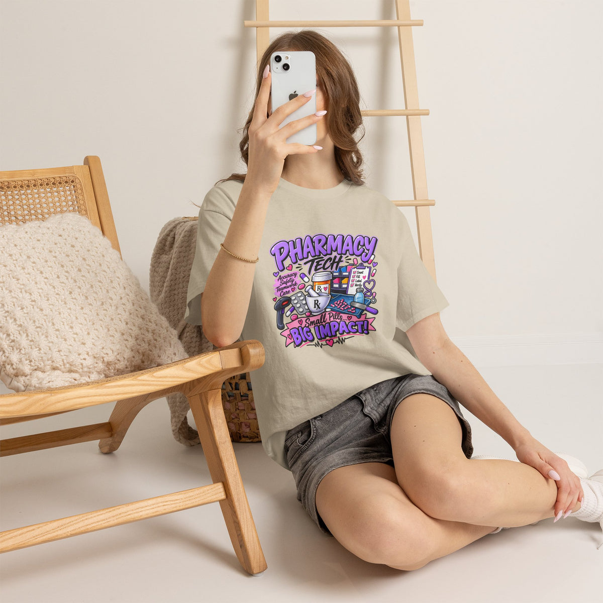 Pharmacy Tech Big Impact T-Shirt — Cute Pharmacy Technician Graphic Tee