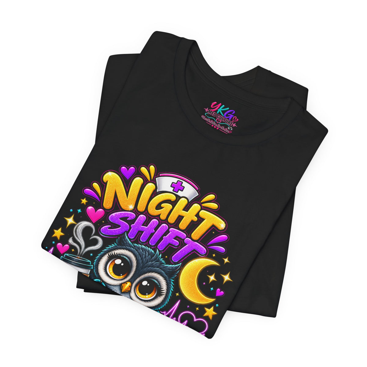 Night Shift Nurse T‑Shirt – "Night Shift: Saving Lives While Everyone Else Is Dreaming"