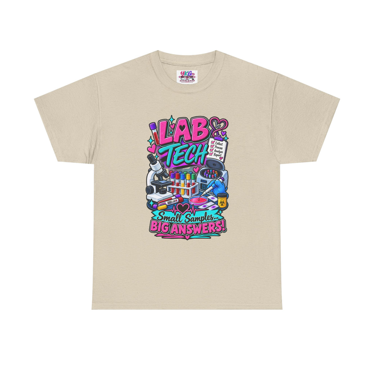 Lab Tech T-Shirt — “Lab Tech: Small Samples, Big Answers” Graphic Tee