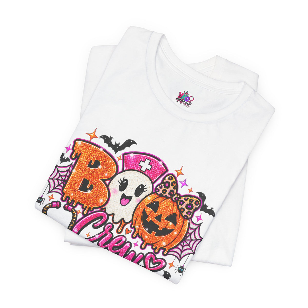 Halloween Boo Crew T-Shirt — Cute Nurse Ghosts, Jack-O'-Lanterns & Candy Graphic Tee