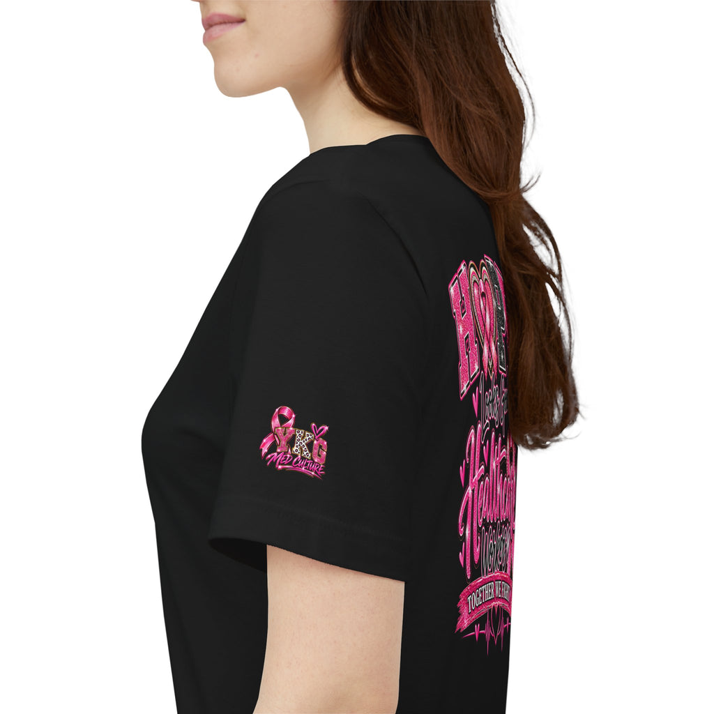 Hope Looks Good On Healthcare Workers T-Shirt — Breast Cancer Awareness Healthcare Tee