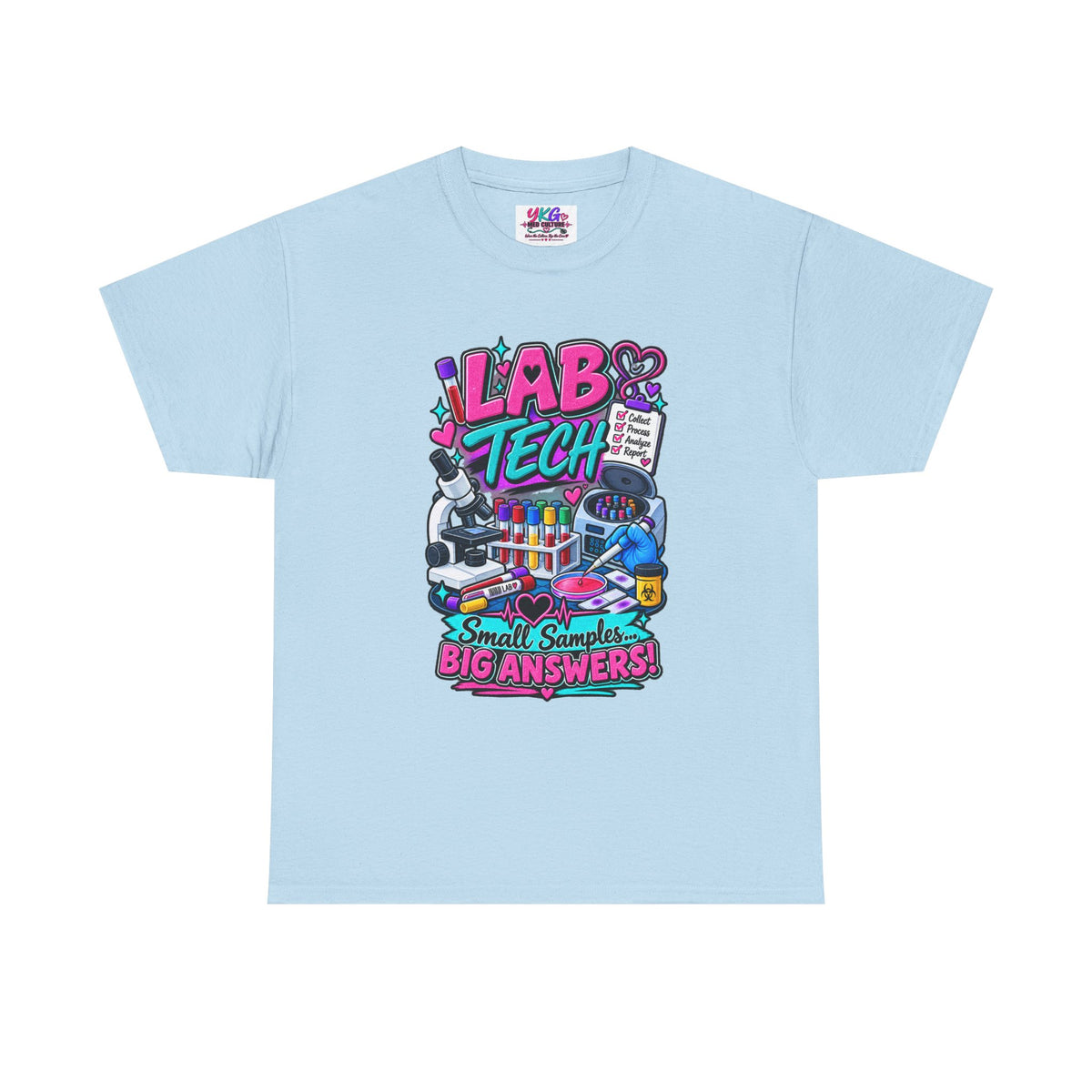Lab Tech T-Shirt — “Lab Tech: Small Samples, Big Answers” Graphic Tee