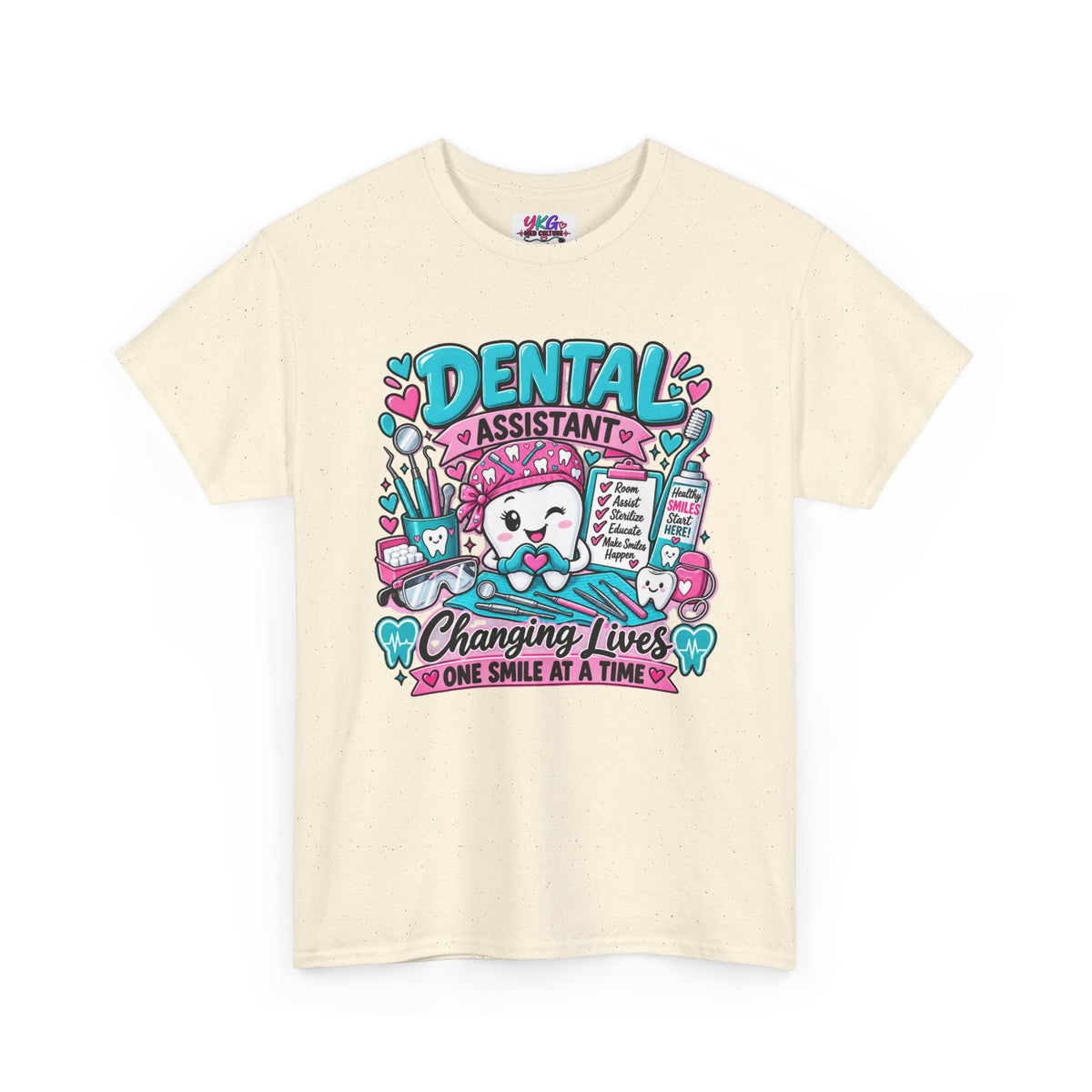 Dental Assistant T-Shirt — "Changing Lives One Smile at a Time"