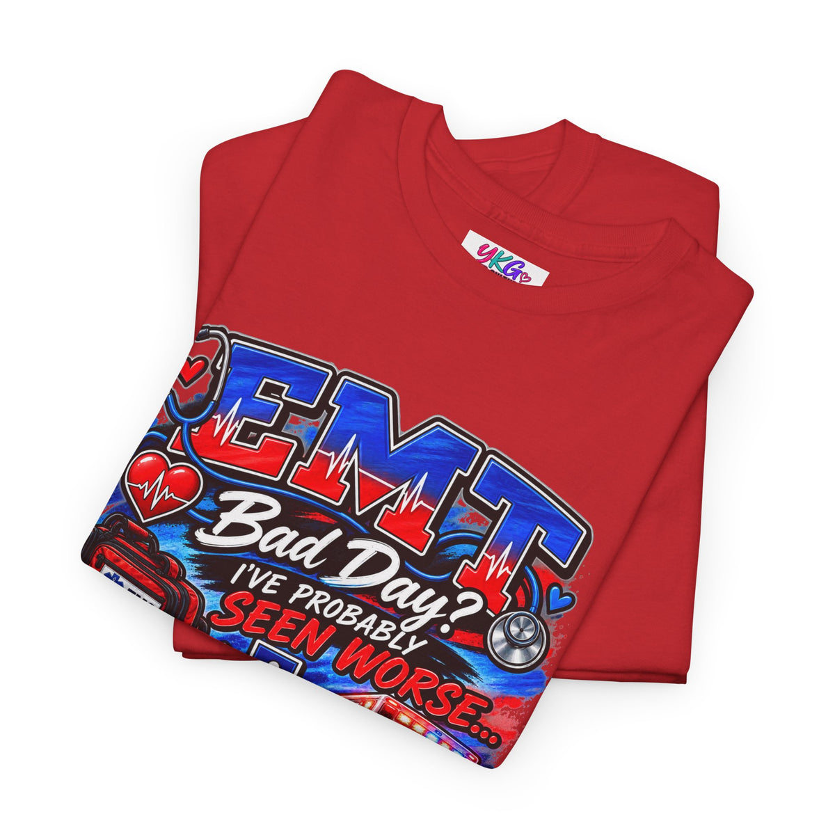 EMT Rescue Tee - "Bad Day? I've Probably Seen Worse" Paramedic Shirt