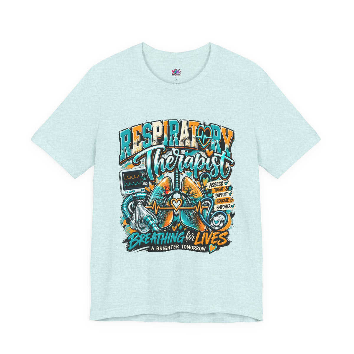 Respiratory Therapist T‑Shirt – 'Breathing for Lives' Medical Crew Tee