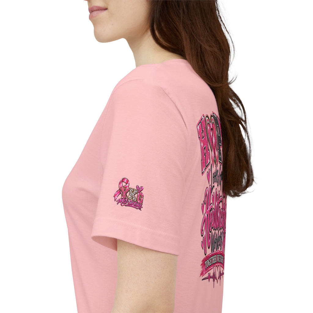 Hope Looks Good On Healthcare Workers T-Shirt — Breast Cancer Awareness Healthcare Tee