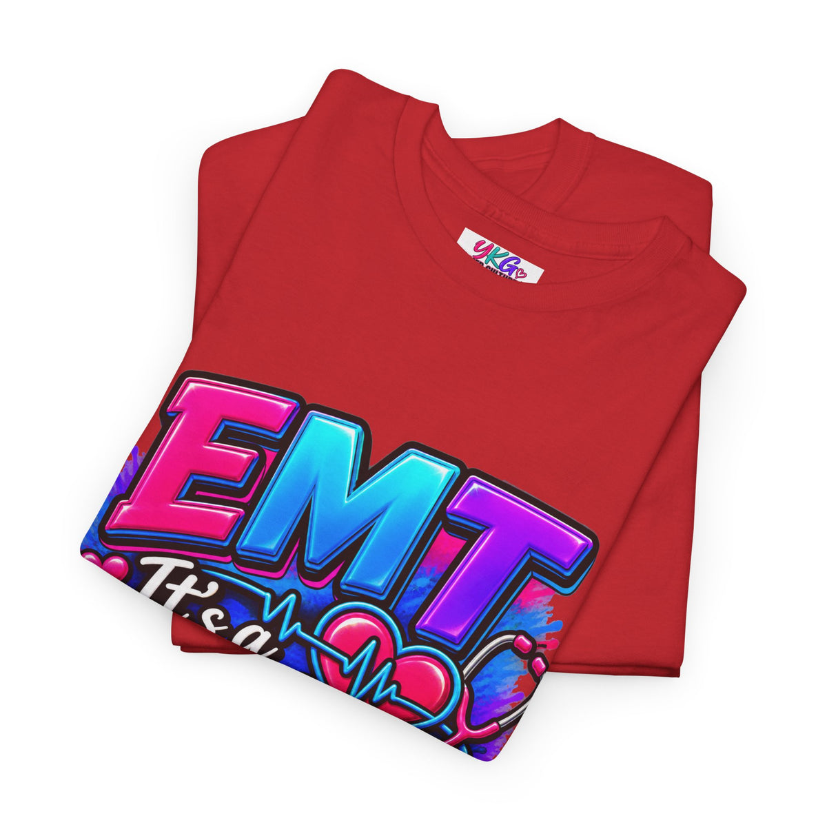EMT T-Shirt — “It’s a Calling, Not Just a Job” Colorful EMS Tee