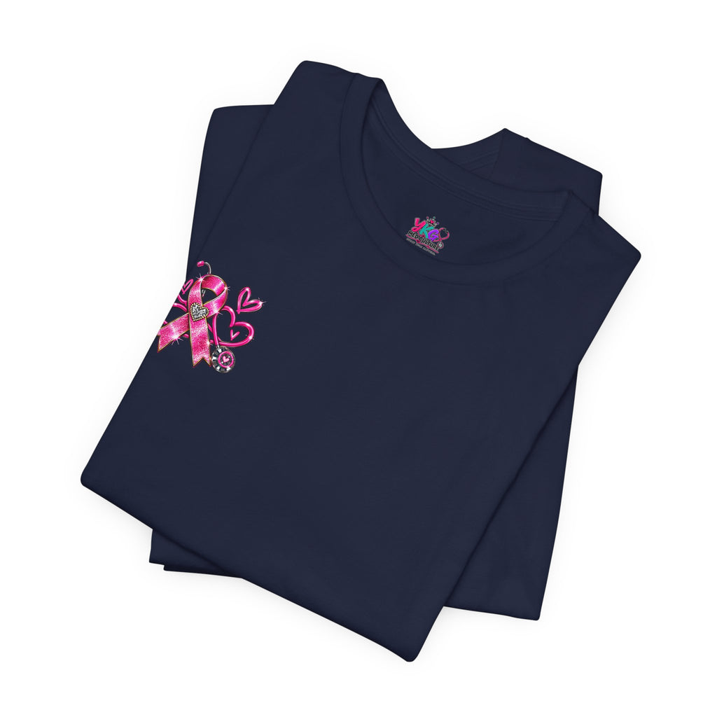 Hope Looks Good On Healthcare Workers T-Shirt — Breast Cancer Awareness Healthcare Tee