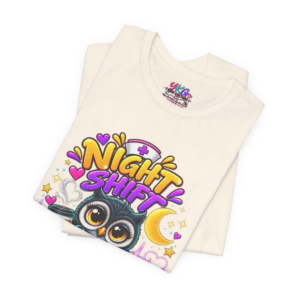 Night Shift Nurse T‑Shirt – "Night Shift: Saving Lives While Everyone Else Is Dreaming"