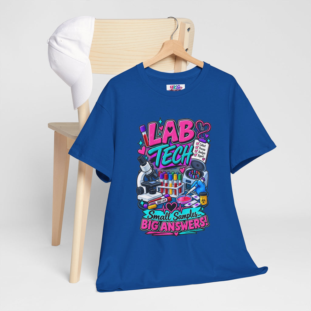 Lab Tech T-Shirt — “Lab Tech: Small Samples, Big Answers” Graphic Tee