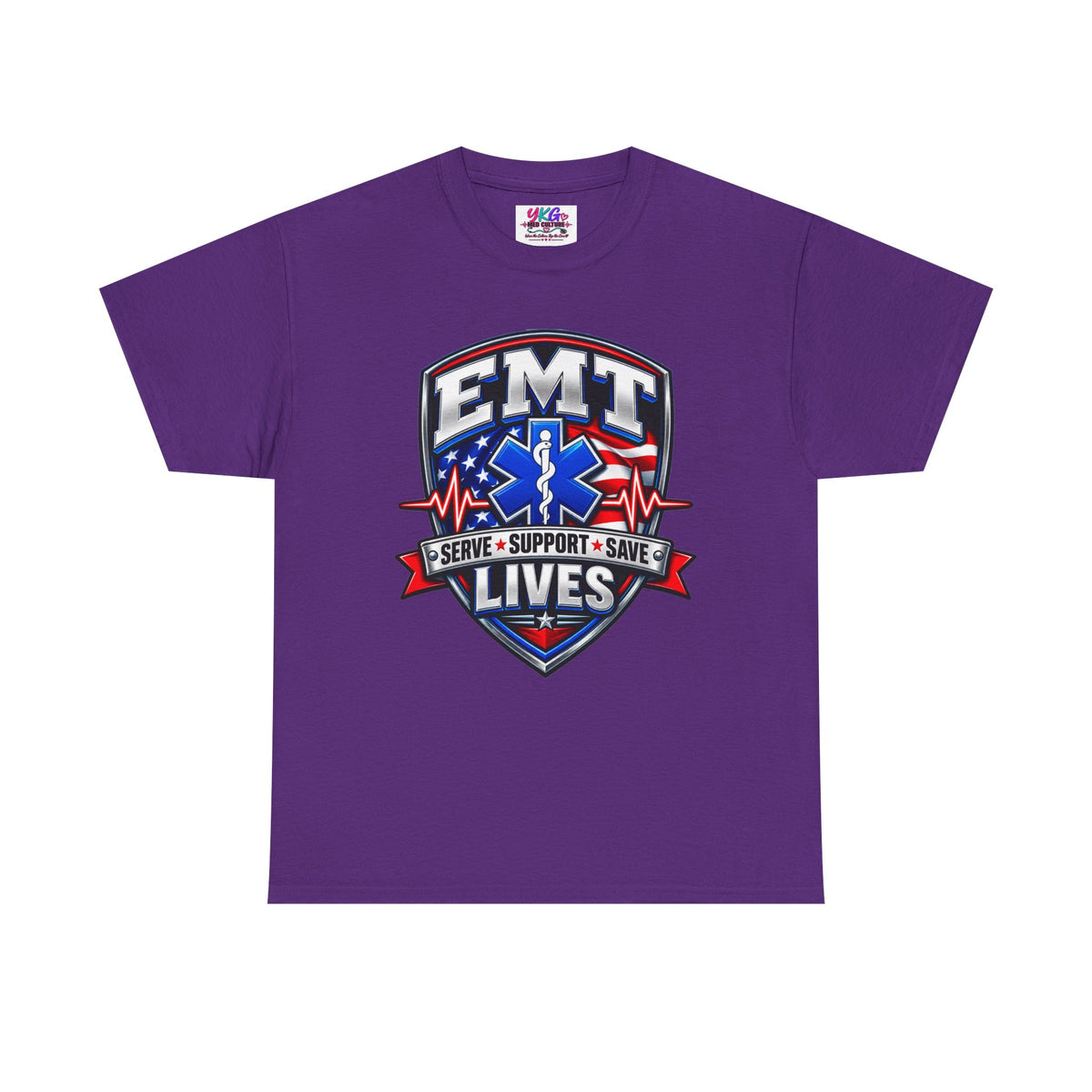 EMT Lives Tee — "Serve • Support • Save" EMS Shield Shirt