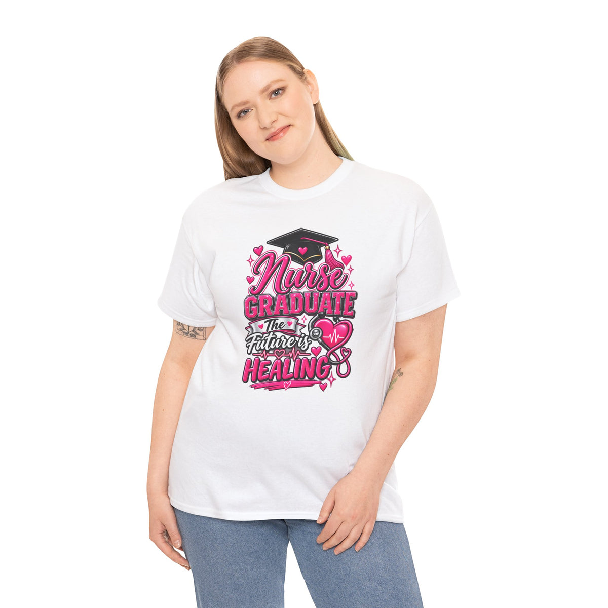 Nurse Graduate Tee – “The Future’s Healing” Graduation Nurse Shirt