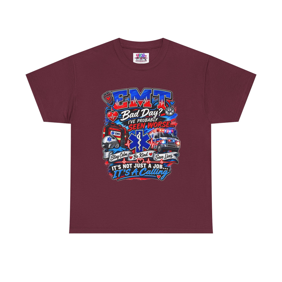 EMT Rescue Tee - "Bad Day? I've Probably Seen Worse" Paramedic Shirt