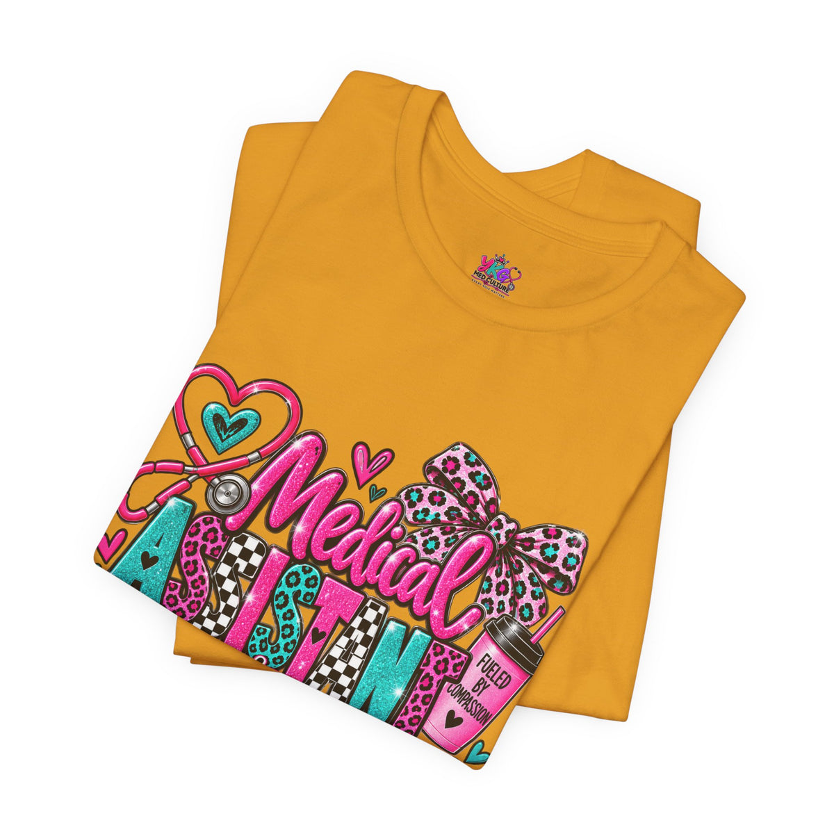 Medical Assistant Appreciation Week T‑Shirt – Cute Pink & Teal Appreciation Tee