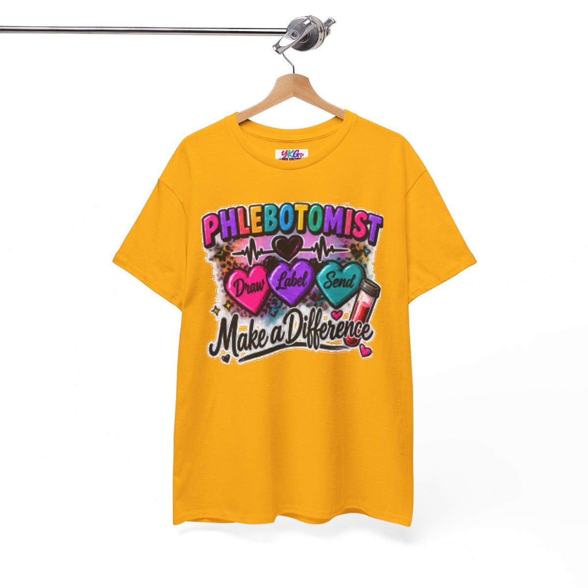 Phlebotomist Make a Difference Tee — Heartbeat & ‘Dream Love Send’ Graphic Shirt