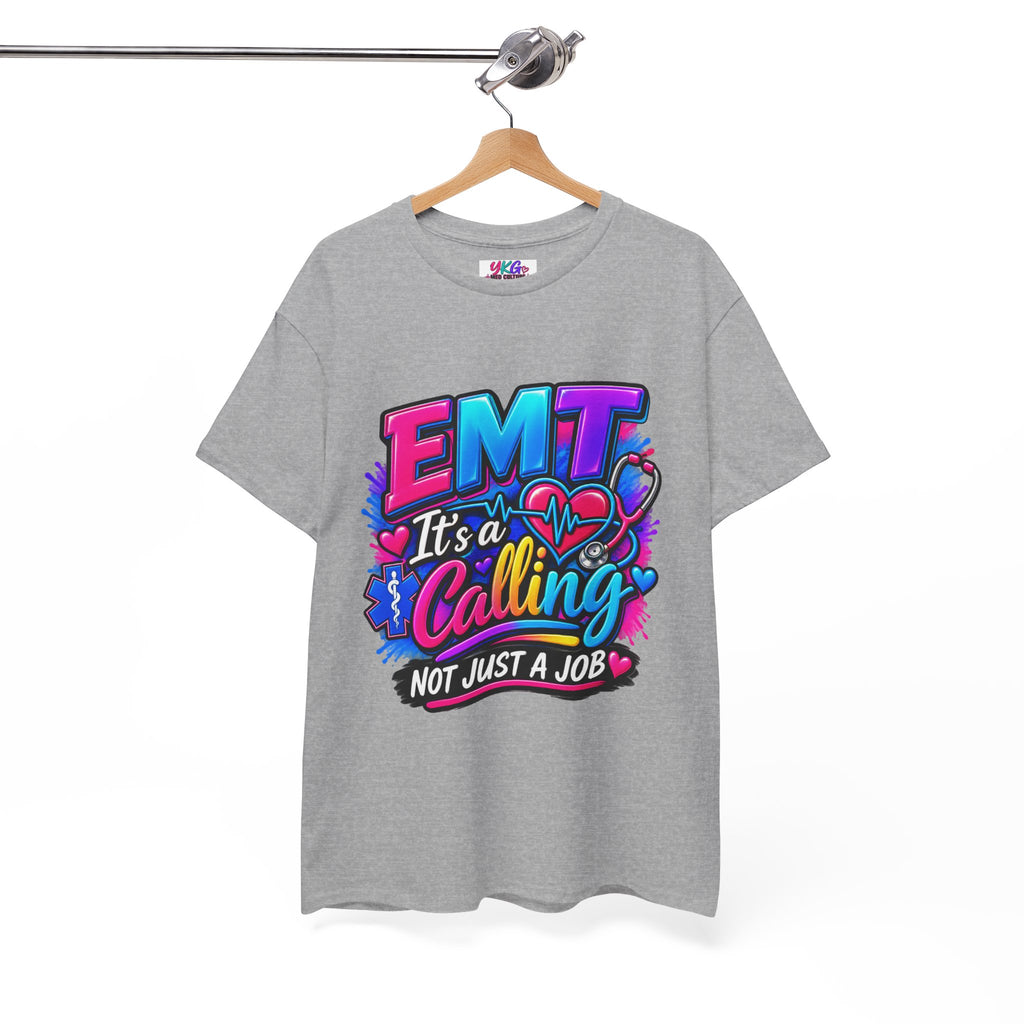 EMT T-Shirt — “It’s a Calling, Not Just a Job” Colorful EMS Tee