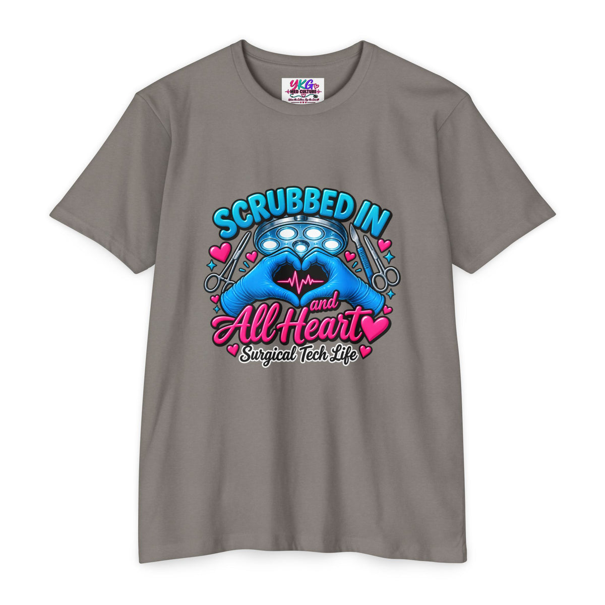 Scrubbed In and All Heart Surgical Tech T-Shirt