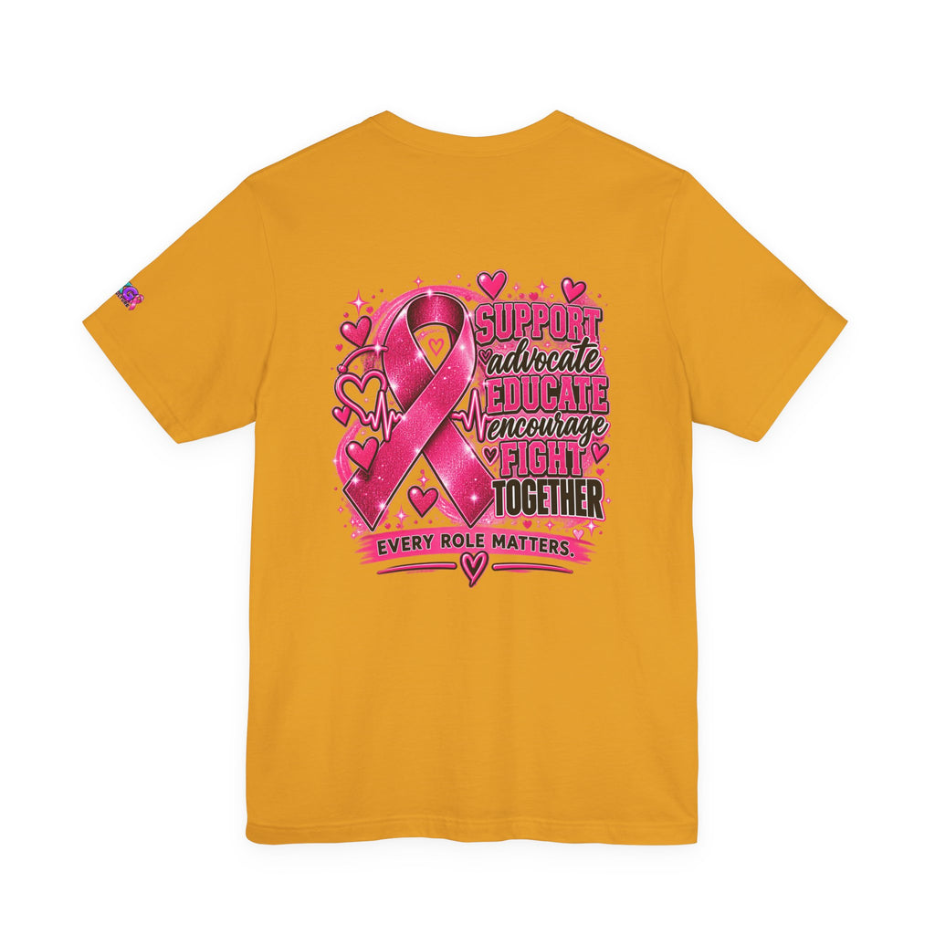 Breast Cancer Awareness Tee — "Healthcare Heroes Wear Pink" Support Ribbon Shirt