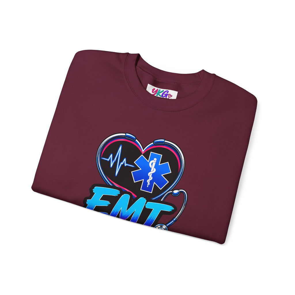 EMT Crewneck Sweatshirt — "Trained • Prepared • Ready to Respond" Paramedic Pullover