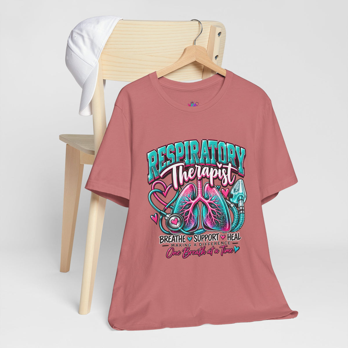 Respiratory Therapist T-Shirt – Breathe Support Heal Pulmonary Care Tee