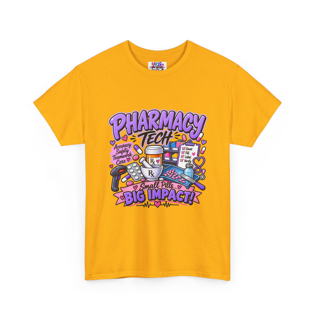 Pharmacy Tech Big Impact T-Shirt — Cute Pharmacy Technician Graphic Tee