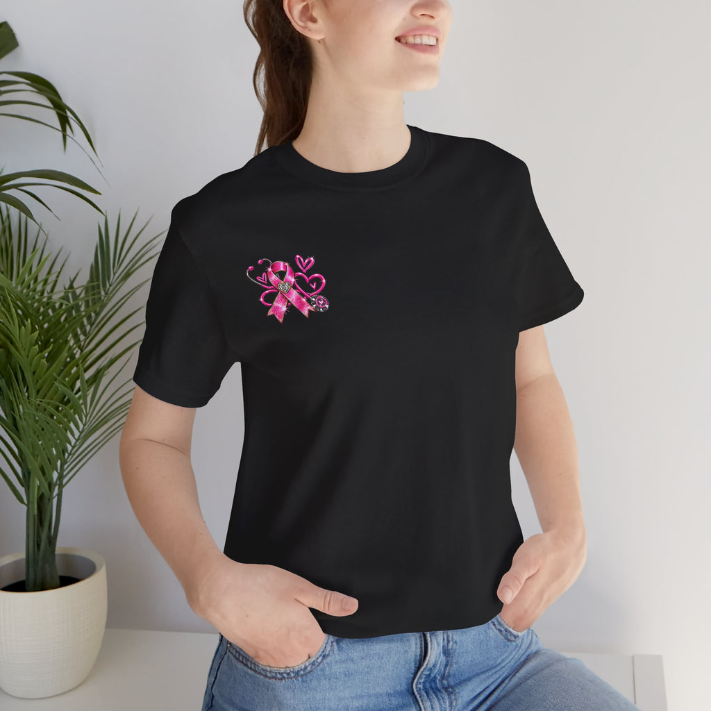 Hope Looks Good On Healthcare Workers T-Shirt — Breast Cancer Awareness Healthcare Tee