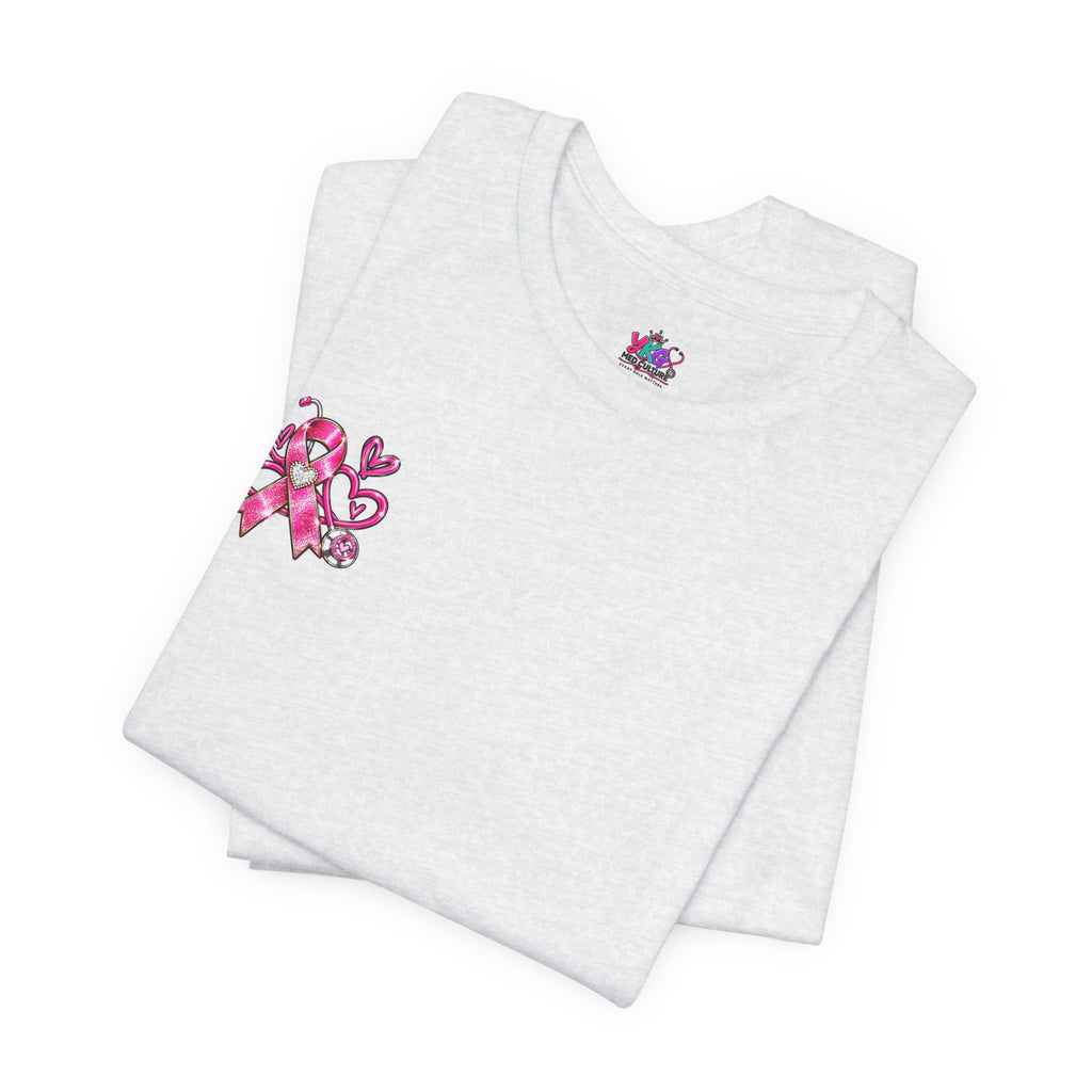 Hope Looks Good On Healthcare Workers T-Shirt — Breast Cancer Awareness Healthcare Tee