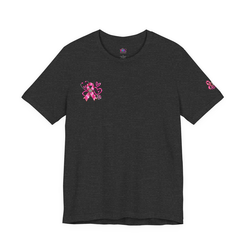 Hope Looks Good On Healthcare Workers T-Shirt — Breast Cancer Awareness Healthcare Tee