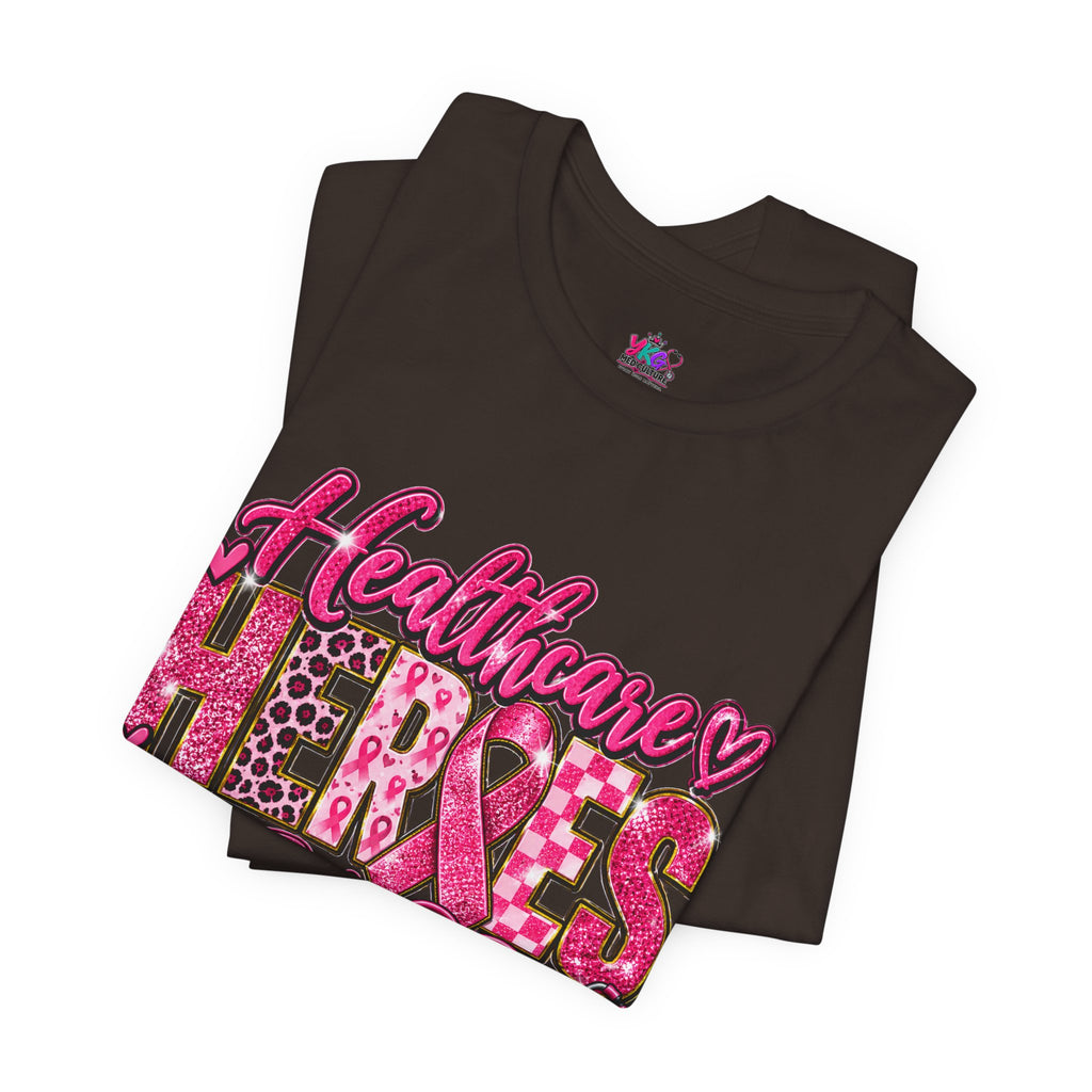 Breast Cancer Awareness Healthcare Heroes Tee — "Together We Fight" Pink Ribbon Shirt