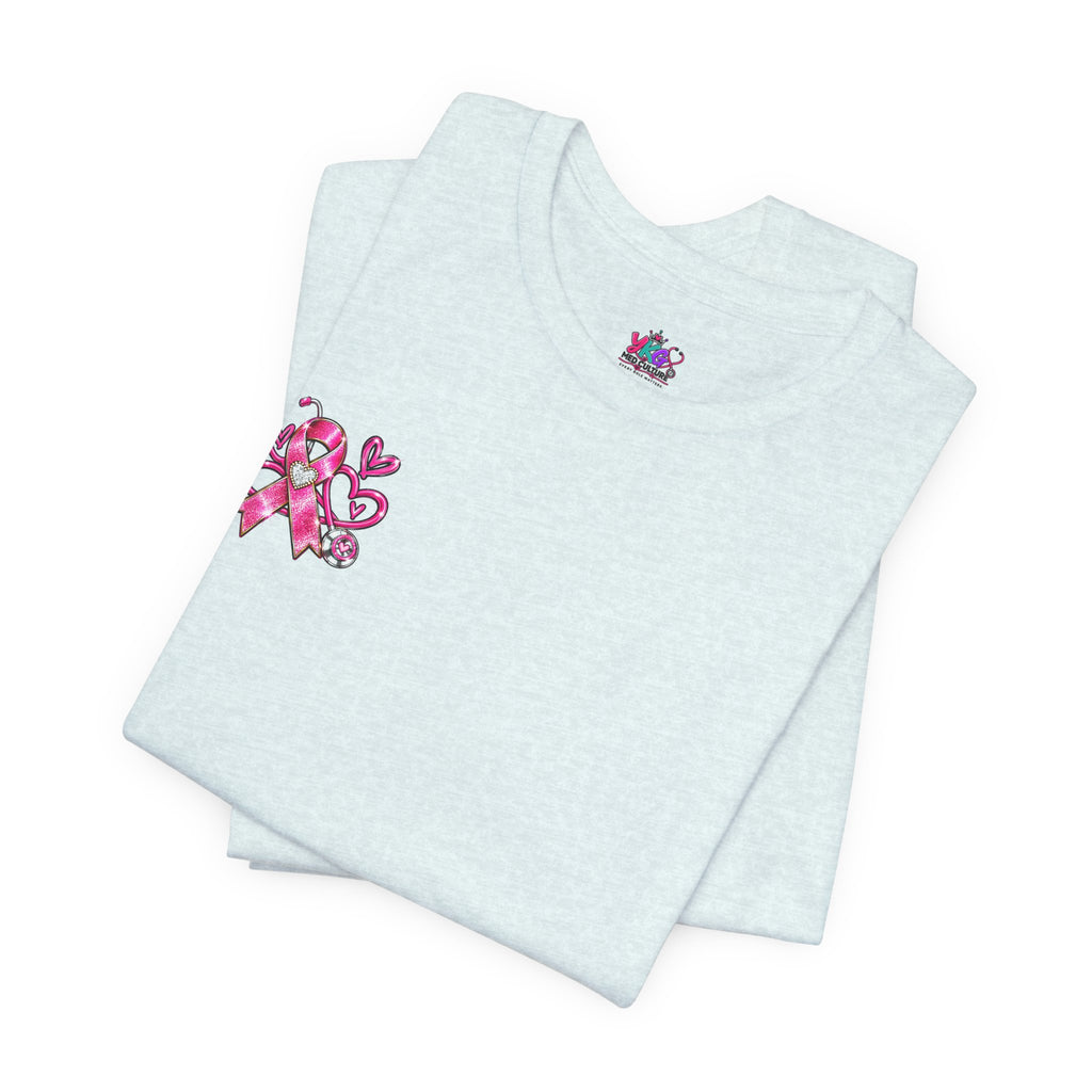 Hope Looks Good On Healthcare Workers T-Shirt — Breast Cancer Awareness Healthcare Tee