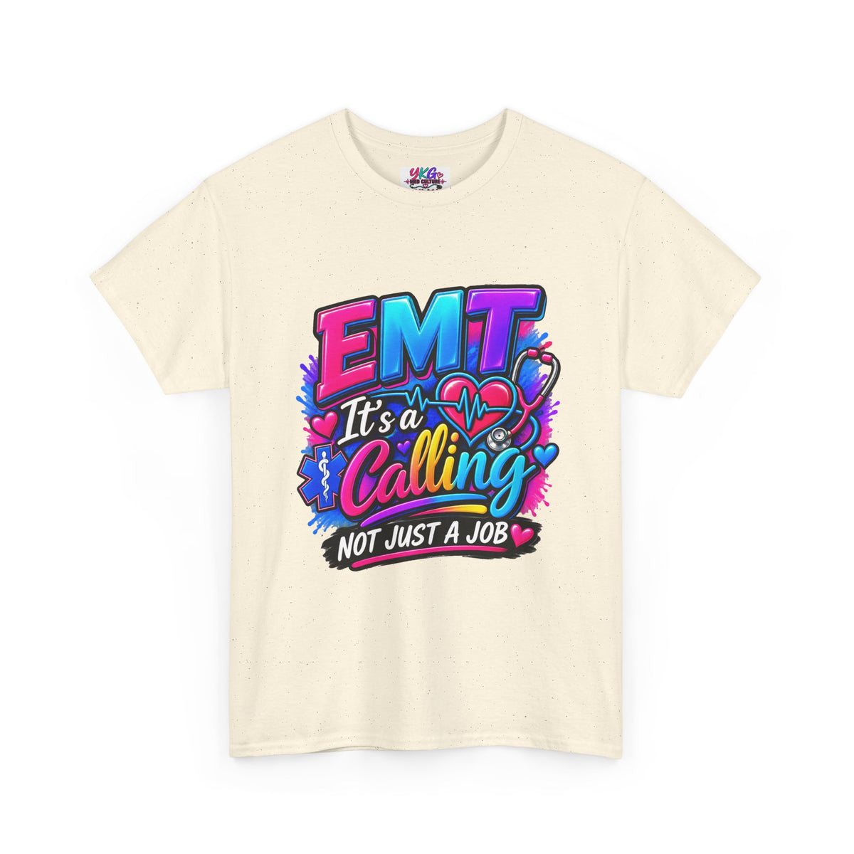 EMT T-Shirt — “It’s a Calling, Not Just a Job” Colorful EMS Tee