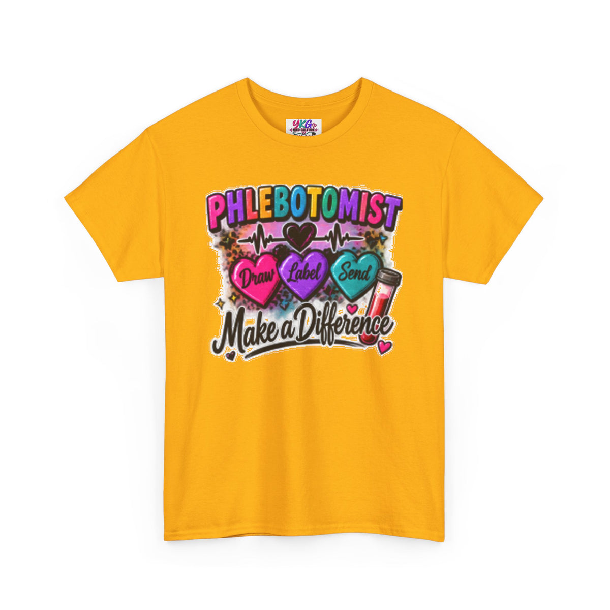 Phlebotomist Make a Difference Tee — Heartbeat & ‘Dream Love Send’ Graphic Shirt