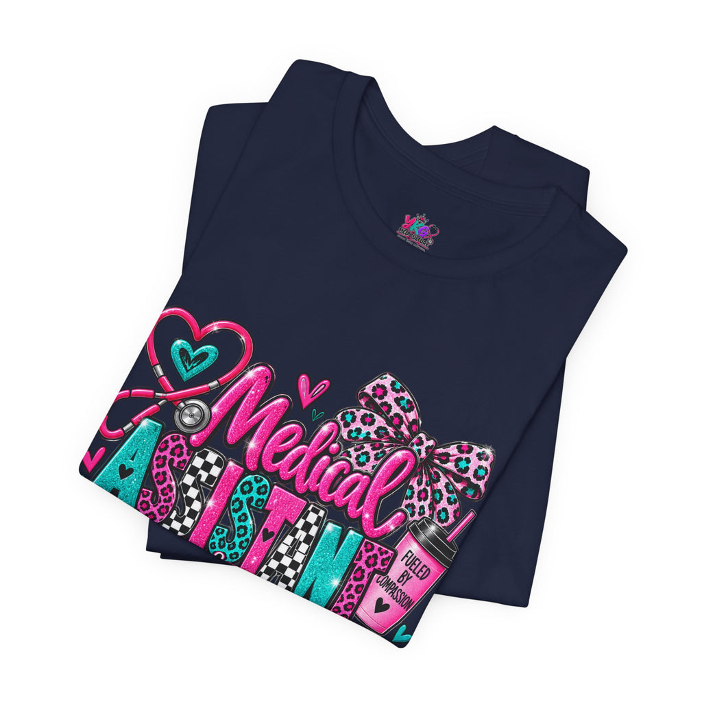 Medical Assistant Appreciation Week T‑Shirt – Cute Pink & Teal Appreciation Tee