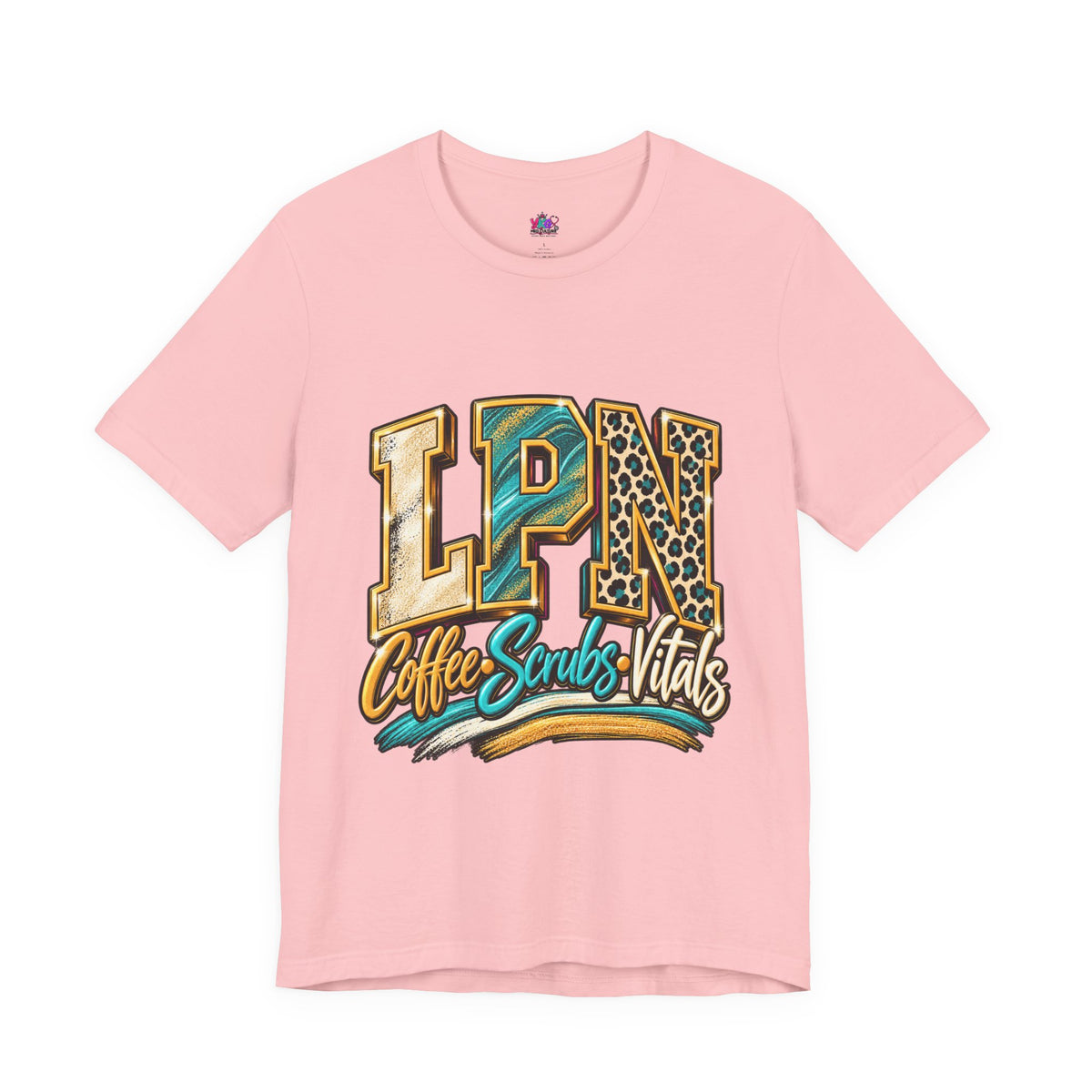 LPN Coffee Scrubs Vitals Tee — Nurse Graphic T-Shirt for Licensed Practical Nurses
