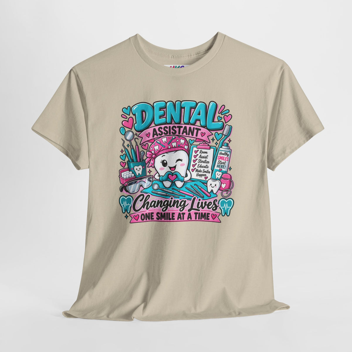 Dental Assistant T-Shirt — "Changing Lives One Smile at a Time"